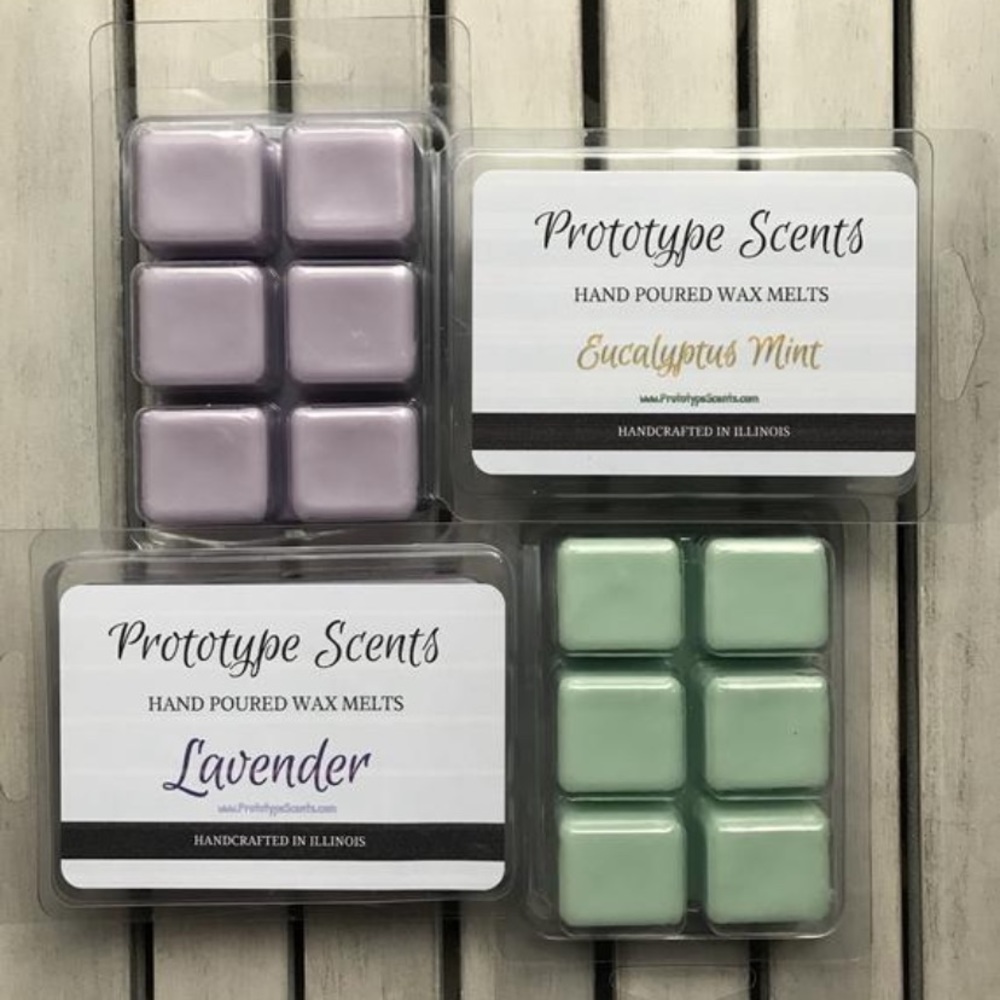 Lavender & Eucalyptus Mint- 2 HandPoured Wax Melts